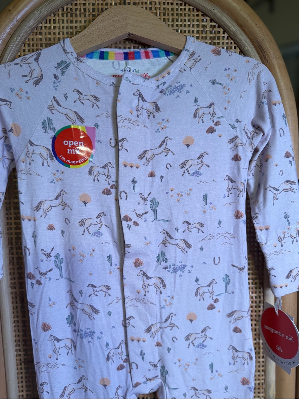 Magnetic Me Light Pink Horse & Cactus Pajama Set